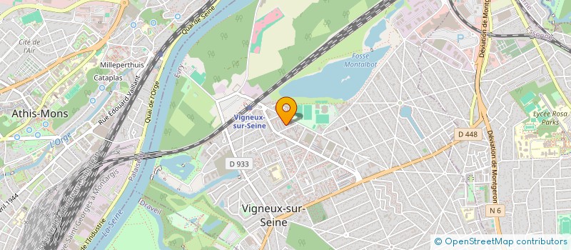 localisation de l'entreprise PCV PLOMBERIE à VIGNEUX-SUR-SEINE