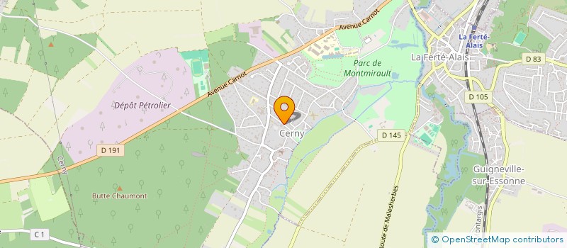 localisation de l'entreprise PCVB/T à CERNY