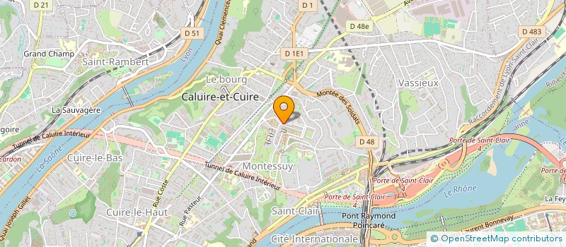 localisation de l'entreprise PCZ TOITURES  CALUIRE-ET-CUIRE