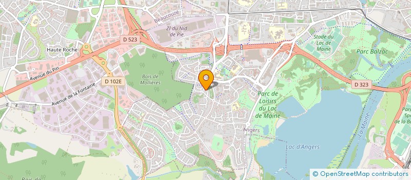 localisation de l'entreprise PDA SERVICES à ANGERS