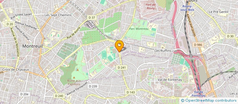 localisation de l'entreprise PDB CREATIONS à MONTREUIL