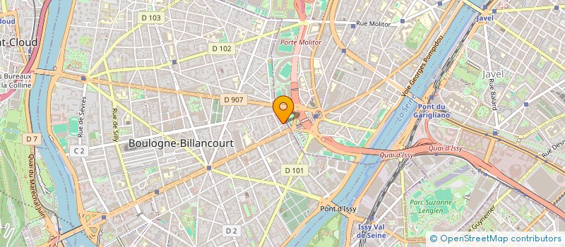 localisation de l'entreprise PDB PRODUCTION DU BONHEUR  BOULOGNE-BILLANCOURT