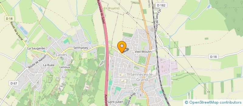 localisation de l'entreprise PDF BATIMENT  SENNECEY-LE-GRAND