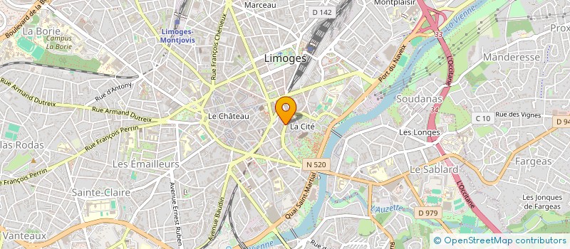 localisation de l'entreprise PDG TAILLEUR à LIMOGES