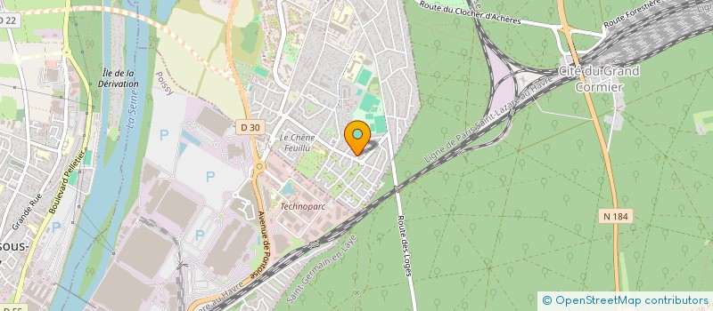 localisation de l'entreprise PDL IMMO  ACHERES