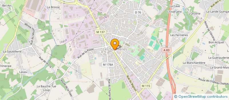 localisation de l'entreprise PDL INTERNET à LES SORINIERES