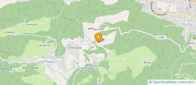 localisation de l'entreprise PDLA74 SAS  MONT-SAXONNEX