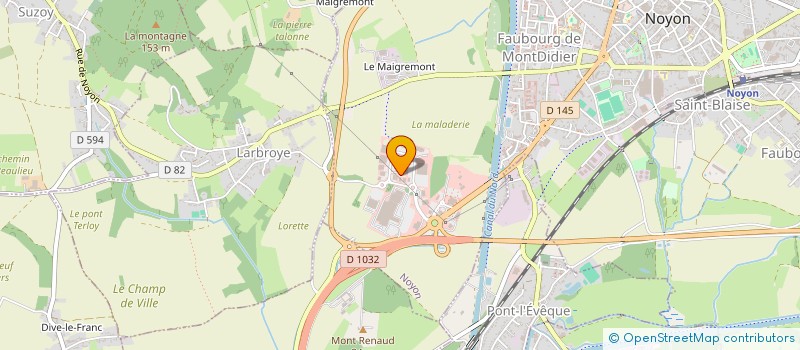 localisation de l'entreprise PDM à NOYON