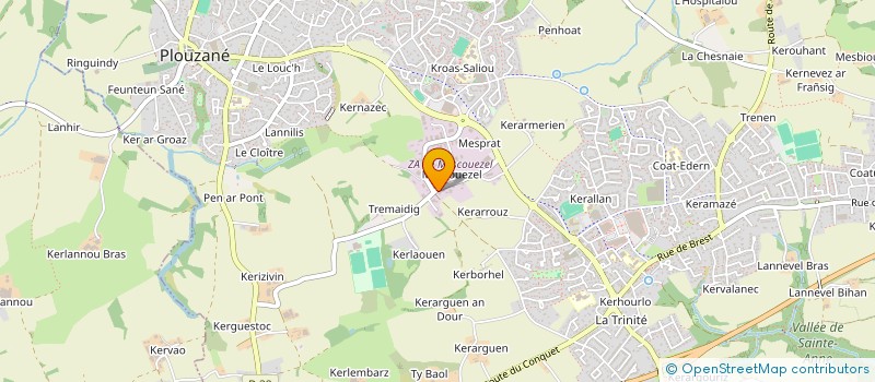 localisation de l'entreprise PDM  PLOUZANE