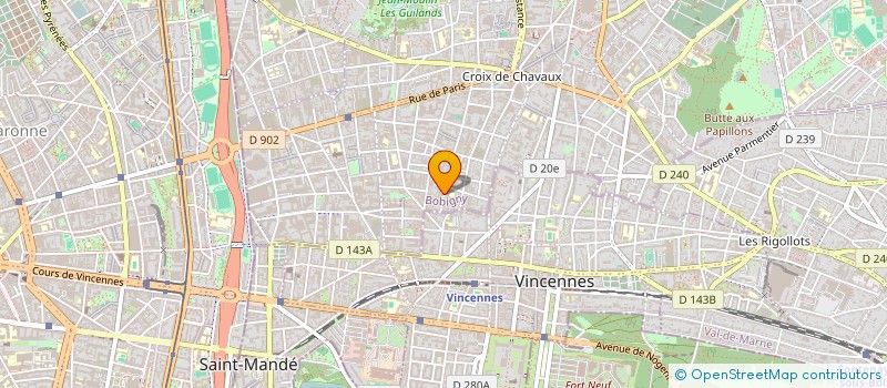 localisation de l'entreprise PDM CACTUS à MONTREUIL