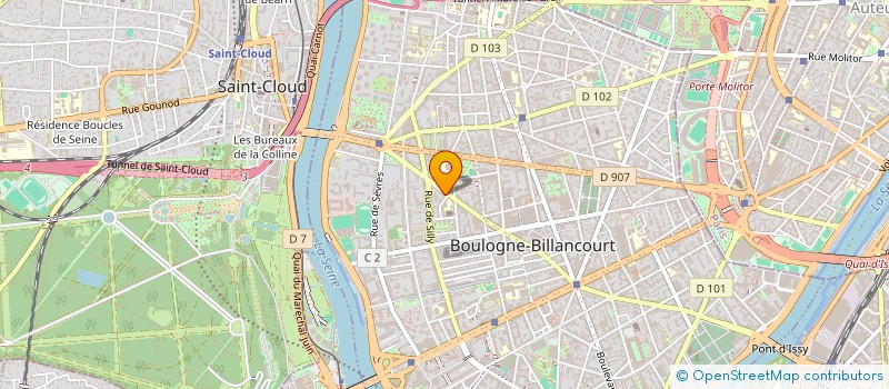 localisation de l'entreprise PDM GESTION  BOULOGNE-BILLANCOURT