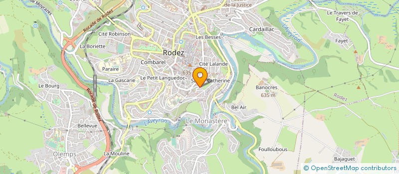 localisation de l'entreprise PDO FINANCE  RODEZ