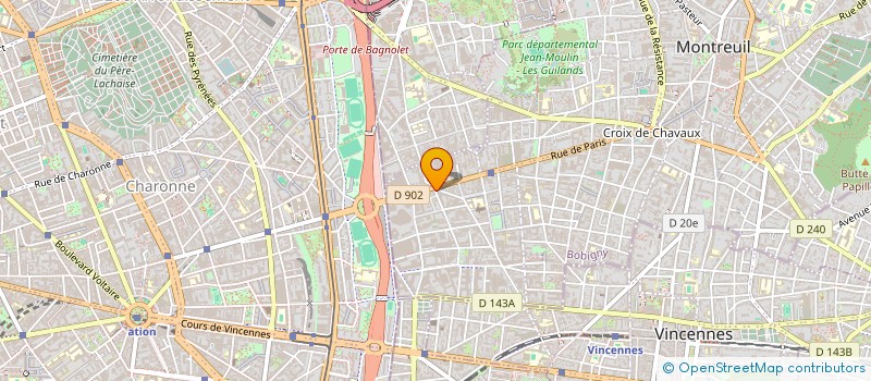 localisation de l'entreprise PDP MONTREUIL à MONTREUIL
