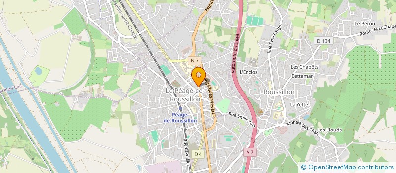 localisation de l'entreprise PDR CONCEPT  LE PEAGE-DE-ROUSSILLON