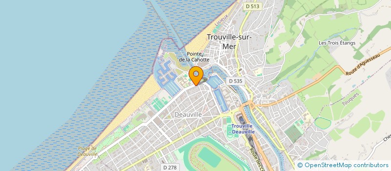 localisation de l'entreprise PDR IMMO à DEAUVILLE
