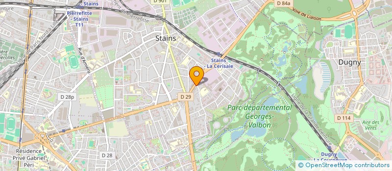 localisation de l'entreprise PDS IMPORT à STAINS