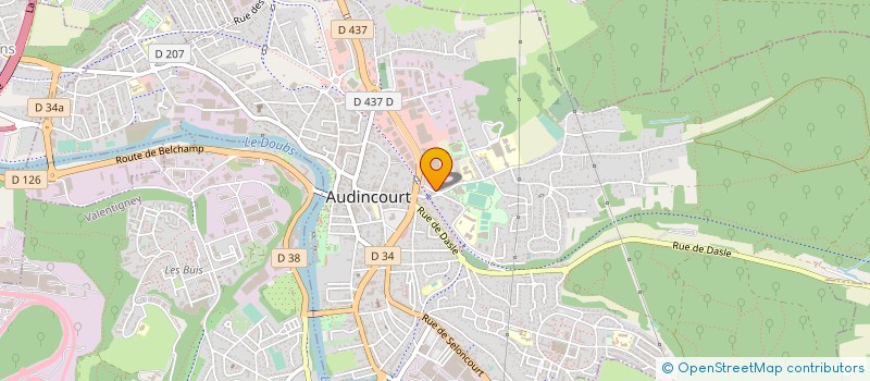localisation de l'entreprise PDS MODUL à AUDINCOURT