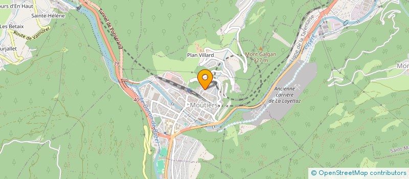 localisation de l'entreprise PDS TRANSPORTS à MOUTIERS