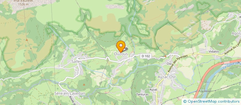 localisation de l'entreprise PDV 65  AGOS-VIDALOS