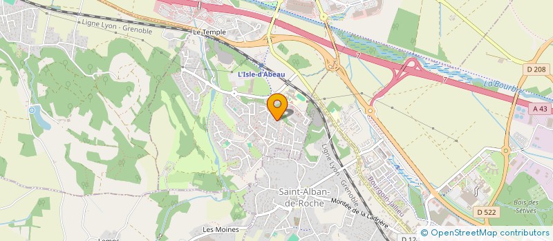 localisation de l'entreprise PDV ROUAULT  L'ISLE-D'ABEAU