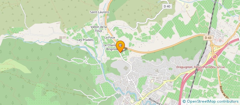 localisation de l'entreprise PE CONSTRUCTION à CUERS