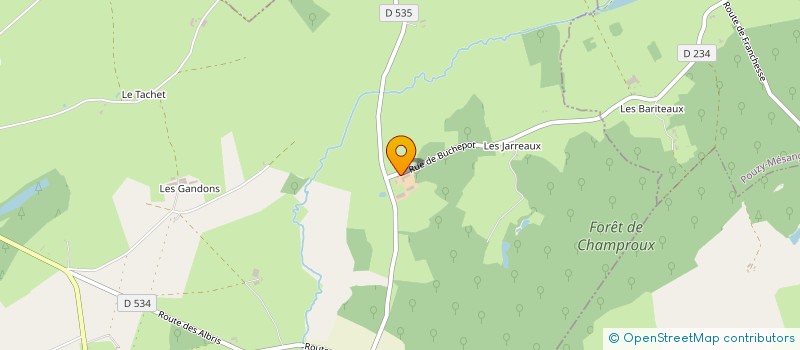 localisation de l'entreprise PE DE BUCHEPOT  COULEUVRE