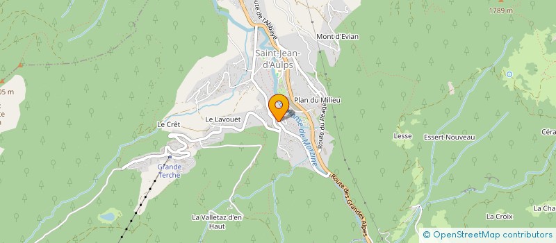 localisation de l'entreprise PE DESIGNS  SAINT-JEAN-D'AULPS