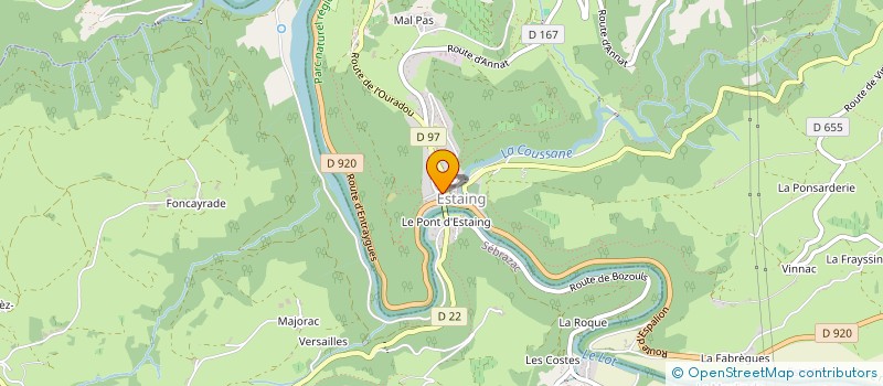 localisation de l'entreprise PE PALOBART  ESTAING