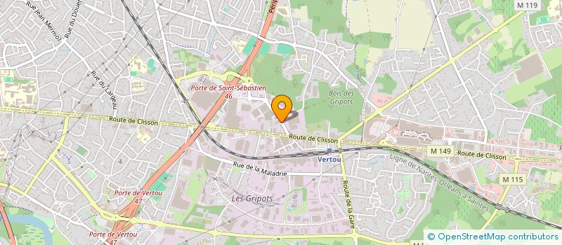 localisation de l'entreprise PE PATRIMOINE  SAINT-SEBASTIEN-SUR-LOIRE