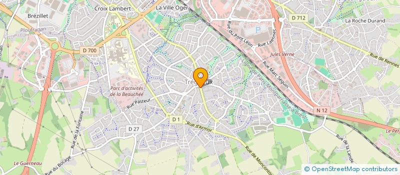 localisation de l'entreprise PE-RL INVEST à TREGUEUX