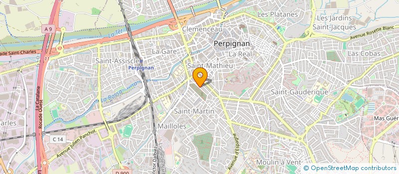 localisation de l'entreprise PE-SCHE  PERPIGNAN
