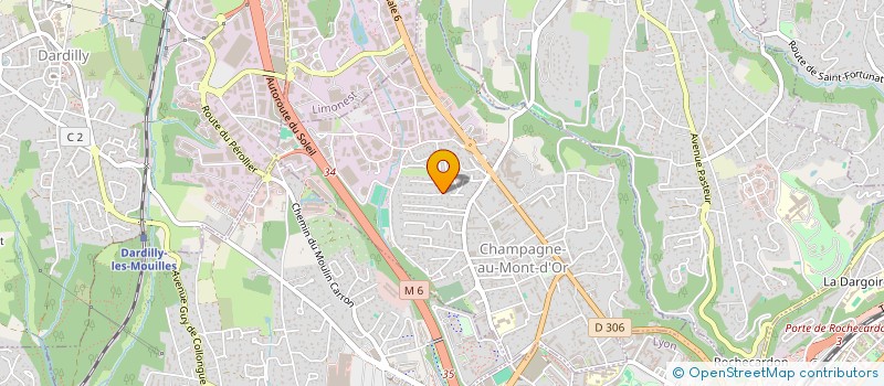 localisation de l'entreprise PE2G à CHAMPAGNE-AU-MONT-D'OR