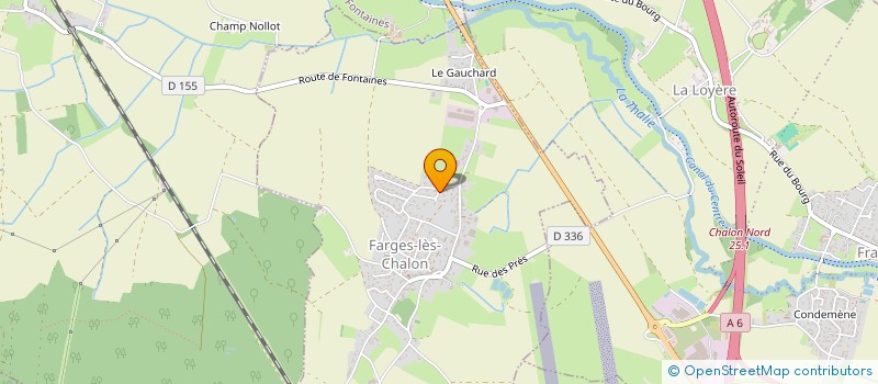 localisation de l'entreprise PE3M à CHALON-SUR-SAONE