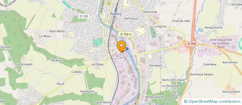 localisation de l'entreprise PEA à PONTIVY