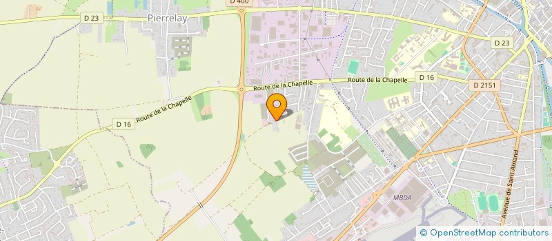 localisation de l'entreprise PEA  BOURGES