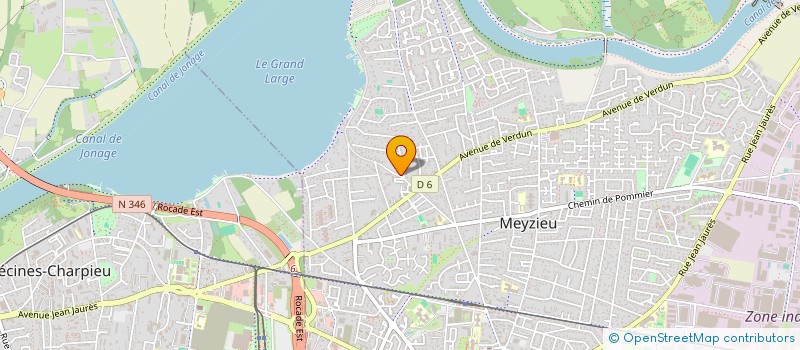 localisation de l'entreprise PEAC  MEYZIEU