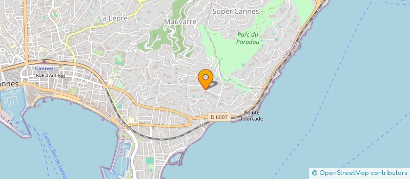 localisation de l'entreprise PEACE 55 à CANNES