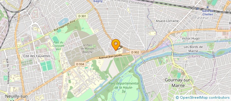 localisation de l'entreprise PEACE. à NEUILLY-SUR-MARNE