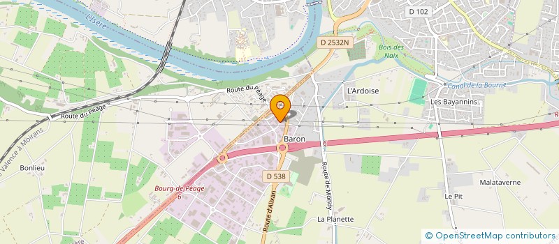 localisation de l'entreprise PEAGEOISE  BOURG-DE-PEAGE