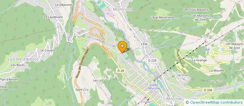 localisation de l'entreprise PEAK CONCIERGERIE  MORZINE