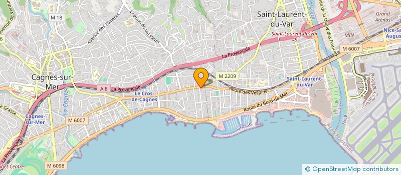 localisation de l'entreprise PEAKH  CAGNES-SUR-MER