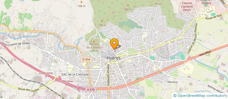 localisation de l'entreprise PEAKPISCINE  HYERES