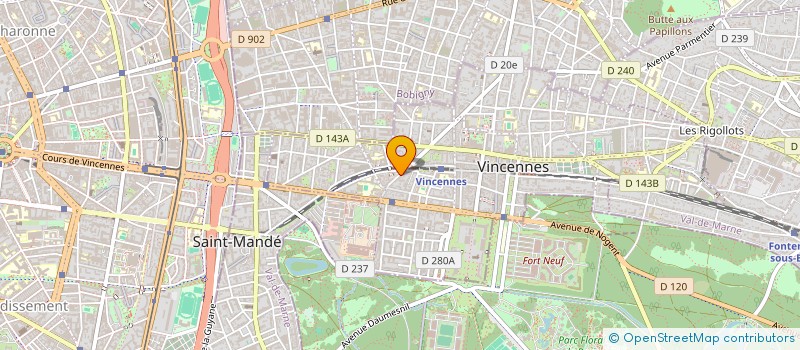 localisation de l'entreprise PEAKSON à VINCENNES