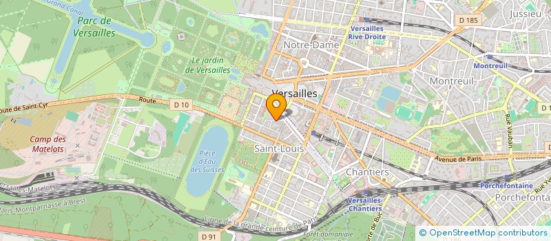 localisation de l'entreprise PEAKTY à VERSAILLES