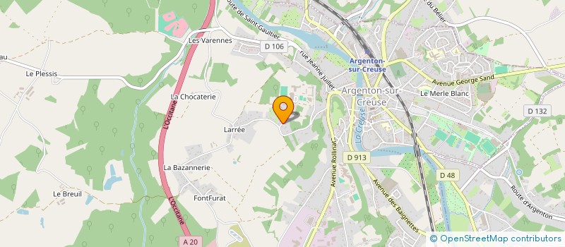 localisation de l'entreprise PEANS IMMO à ARGENTON-SUR-CREUSE