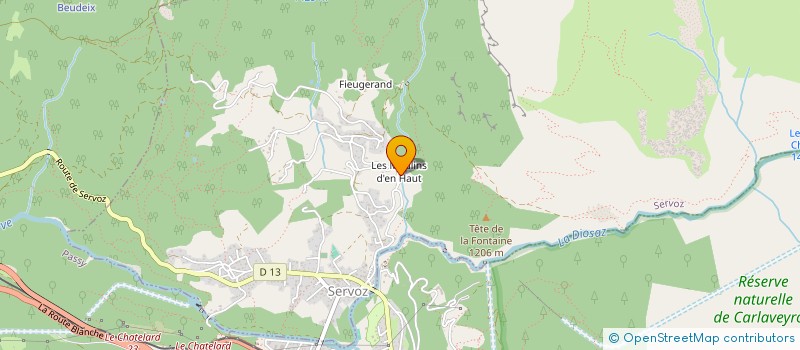 localisation de l'entreprise PEANUT  SERVOZ