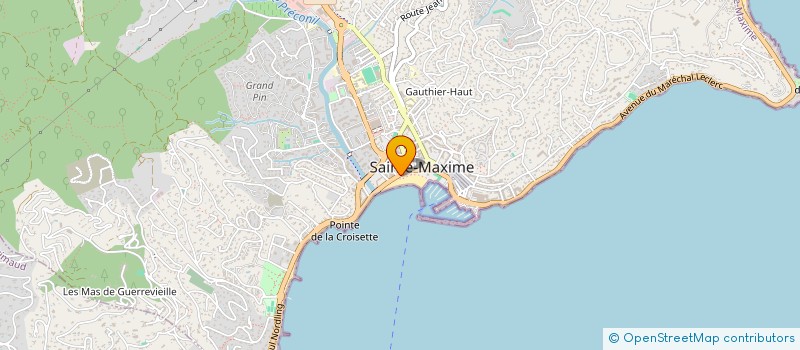 localisation de l'entreprise PEANUT S CAFE à SAINTE-MAXIME
