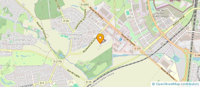 localisation de l'entreprise PEANUT'S COFFEE  CHANTELOUP-EN-BRIE