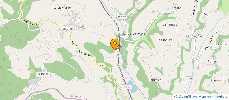 localisation de l'entreprise PEANUTS à TURENNE