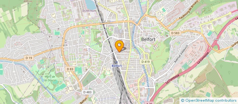 localisation de l'entreprise PEARL à BELFORT